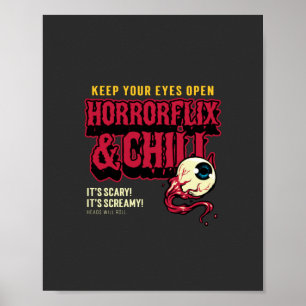 Póster Horrorflix Y Chill