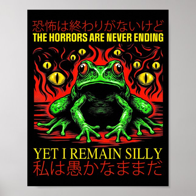 Póster Horrors Are Never Ending Yet I Remain Silly Japane (Frente)