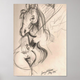 Póster Horse Cello Art Poster