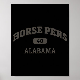 Póster Horse Pens 40 College Style Rock Climbing Area Des