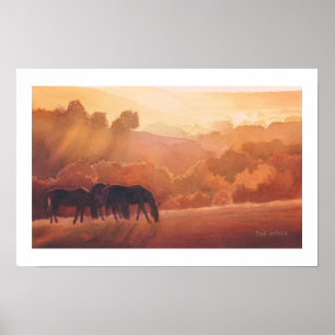 Póster "Horse Point" Hípica Paisaje Acuático