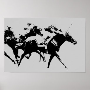 Póster Horse Racing Poster