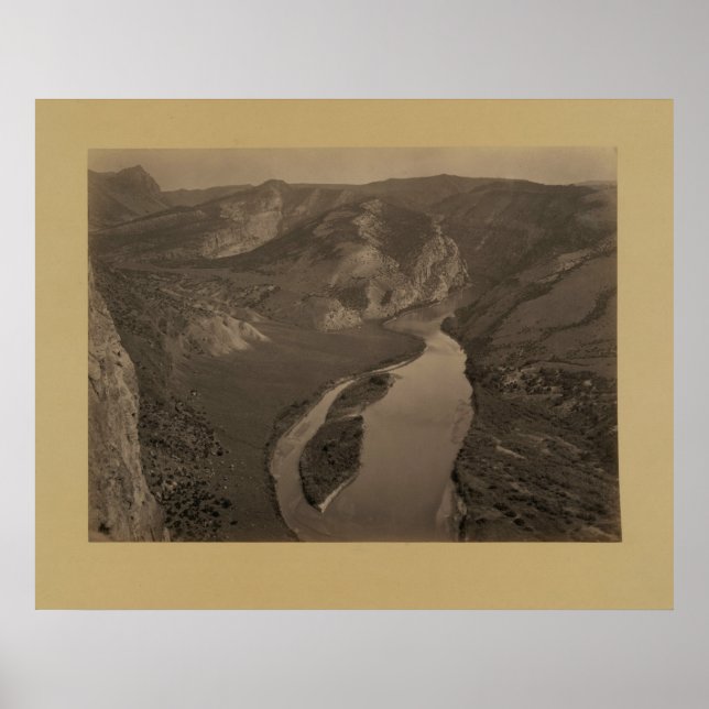 Póster Horse Shoe Canyon, Green River, 1872 (Frente)