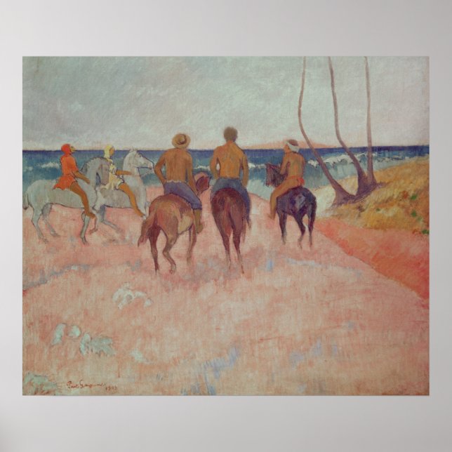 Póster Horseman on the Beach  1902 (Frente)