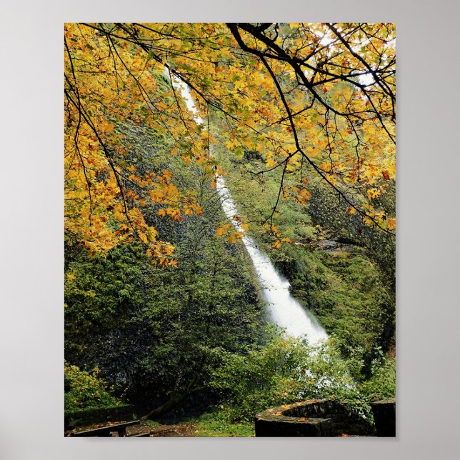 Póster Horsetail Falls, Oregon (Frente)