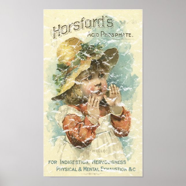 Póster Horsfords-1898 - afligido (Frente)