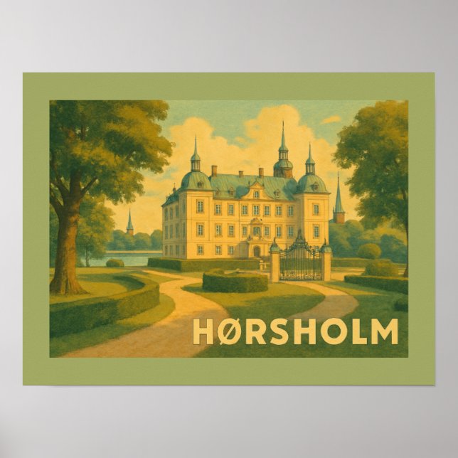 Póster Hørsholm Denmark Church (Frente)