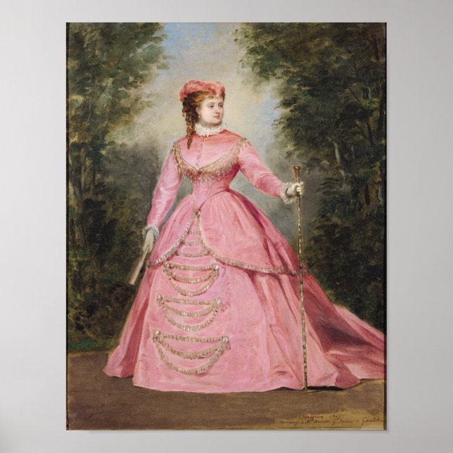 Póster Hortense Schneider 1868 (Frente)
