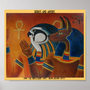 Póster Horus y Anubis