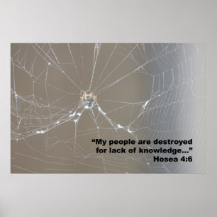 Póster Hosea 4:6 Poster de guiones, versión D