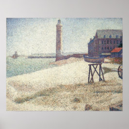 Póster Hospicio y faro, Honfleur de Georges Seurat