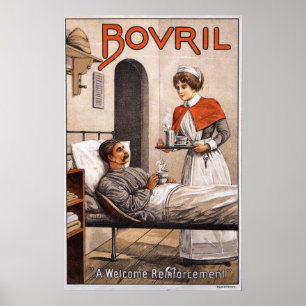 Póster Hospital Bovril, 1900