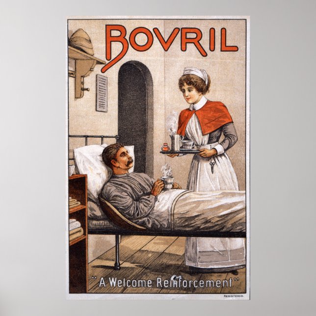 Póster Hospital Bovril, 1900 (Frente)