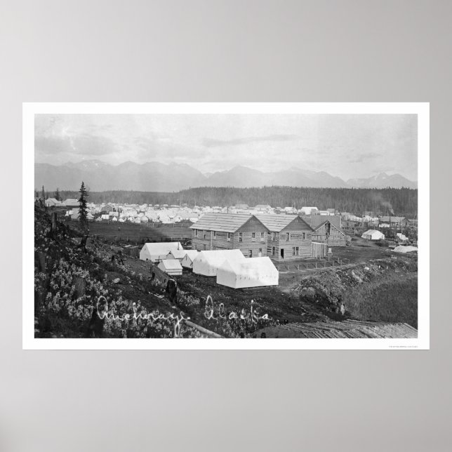 Póster Hospital de Anchorage, Alaska, 1916 (Frente)