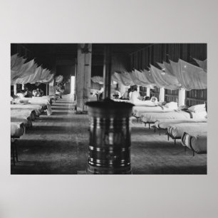 Póster Hospital de Guerra Civil, 1864