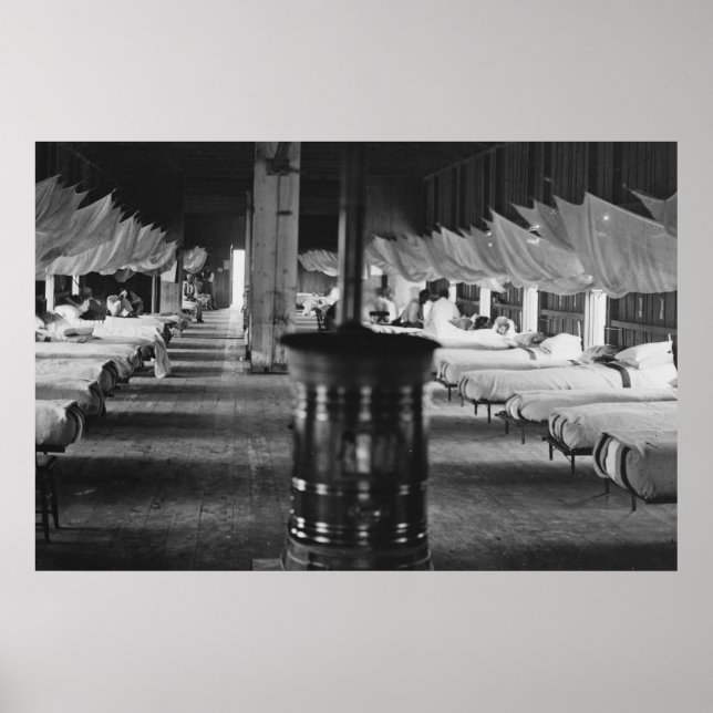 Póster Hospital de Guerra Civil, 1864 (Frente)