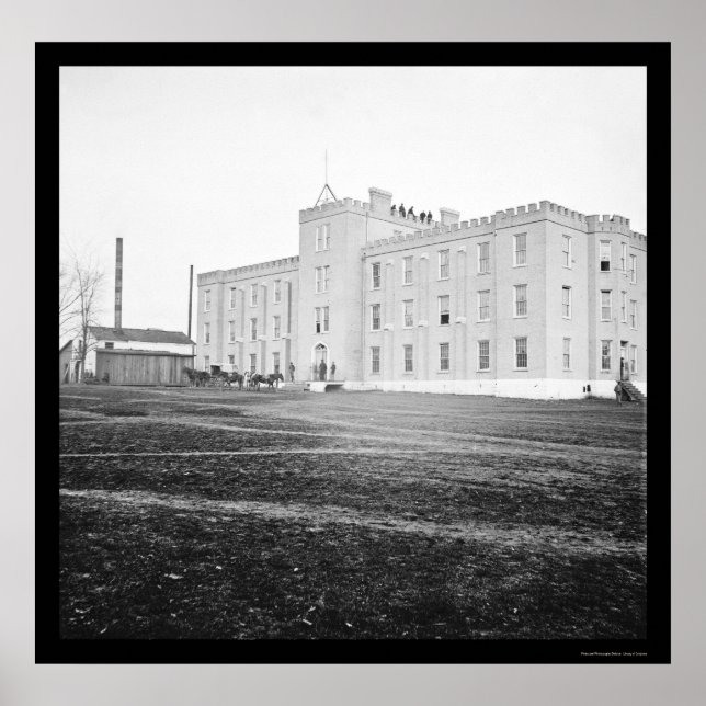 Póster Hospital de la Universidad de Nashville 1864 (Frente)