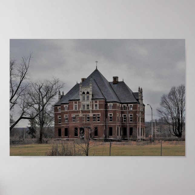 Póster Hospital estatal abandonado (Frente)