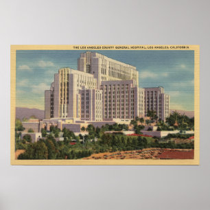 Póster Hospital General del condado del LA