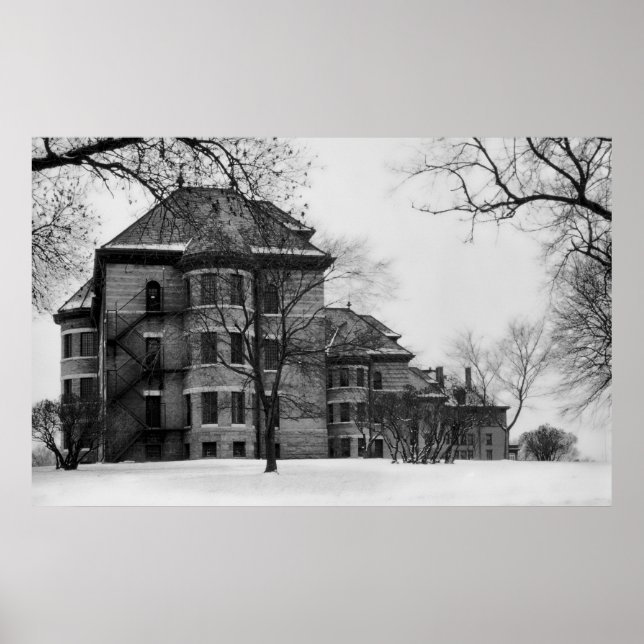 PÓSTER HOSPITAL IOWA PARA EL INSANE (Frente)