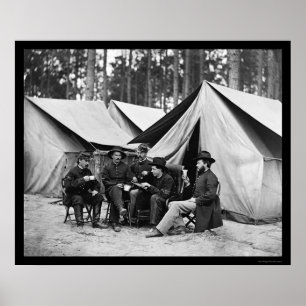 Póster Hospitales de Petersburgo, VA 1864