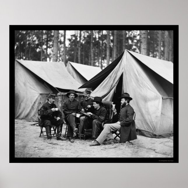 Póster Hospitales de Petersburgo, VA 1864 (Frente)