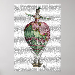 Póster Hot Air Balloon Woman