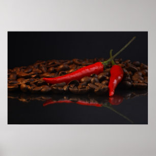 Póster Hot Chilli café