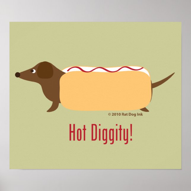 Póster Hot Diggity Poster (Frente)