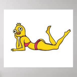 Póster Hot Ducky Momo