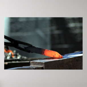 Póster Hot Iron On The Anvil