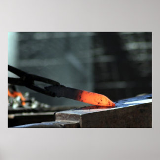Póster Hot Iron On The Anvil