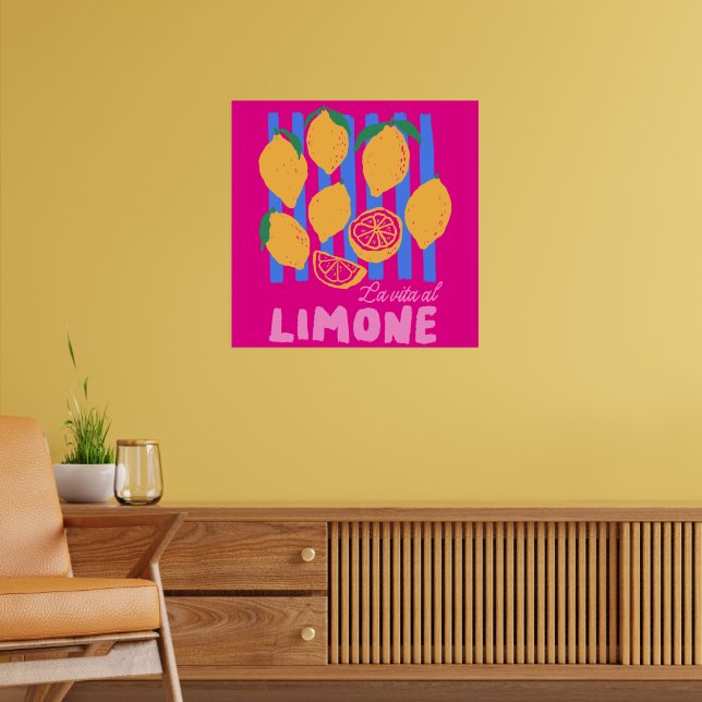 Póster Hot Pink La Vita al Limone (Salón 2)