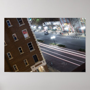 Póster Hot Springs, Arkansas por la noche