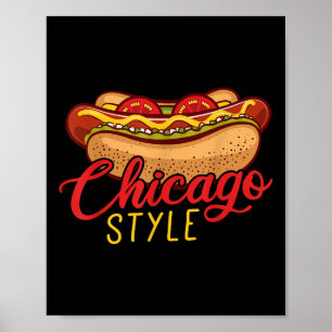 Póster Hotdog Best Hot Dog Gige de Chicago Style
