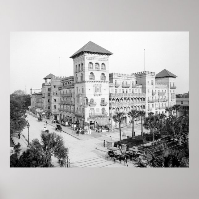 Póster Hotel Alcazar, St Augustine, Florida, 1903 (Frente)