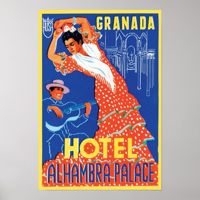 Póster Hotel Alhambra Palace Granada (Frente)