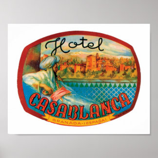 Póster Hotel Casablanca