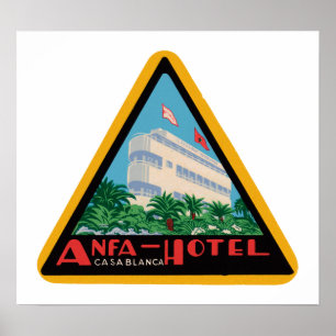 Póster Hotel Casablanca de Anfa