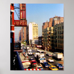 Póster Hotel Chelsea, 8 x 10, Nueva York, Imprimir