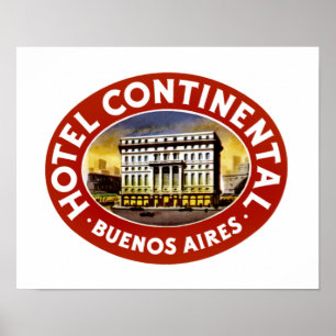 Póster Hotel Continental Buenos Aires