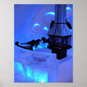 Póster Hotel de Glace, Quebec, Canadá