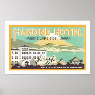 Póster Hotel de Hakone (blanco)