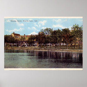 Póster Hotel de Indiana Winona del lago Winona