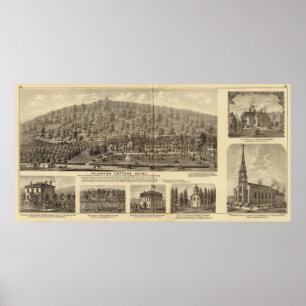 Póster Hotel de la cabaña de Idlewood cerca de Pittsburgh