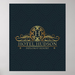 Póster Hotel de lujo Branding