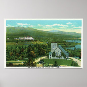 Póster Hotel del Mt Washington, opinión de la capilla de
