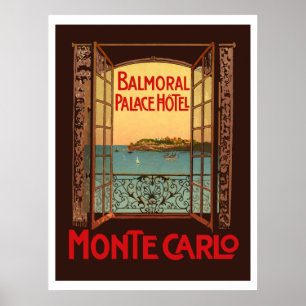 Póster Hotel del Palacio de Balmoral (Monte Carlo)