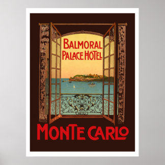 Póster Hotel del Palacio de Balmoral (Monte Carlo)