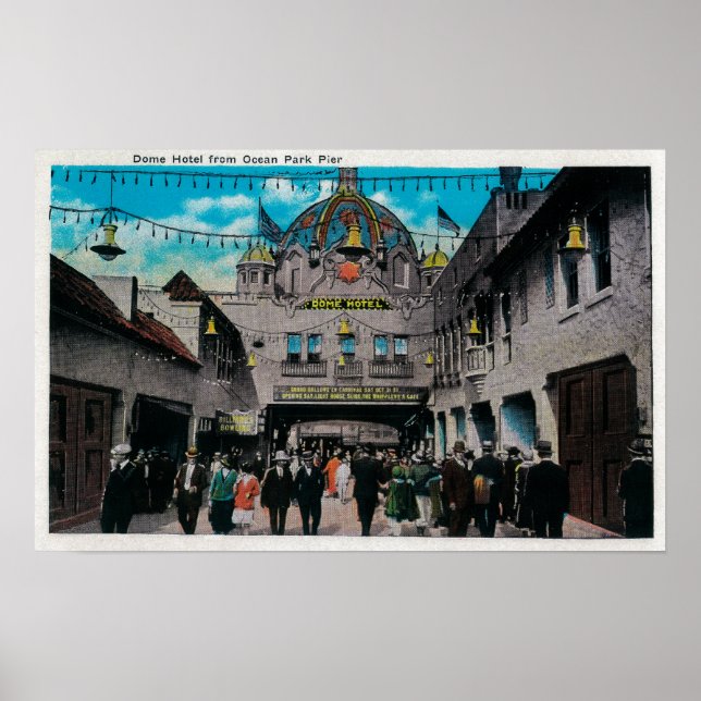 Póster Hotel Dome de Ocean Park Pier (Frente)